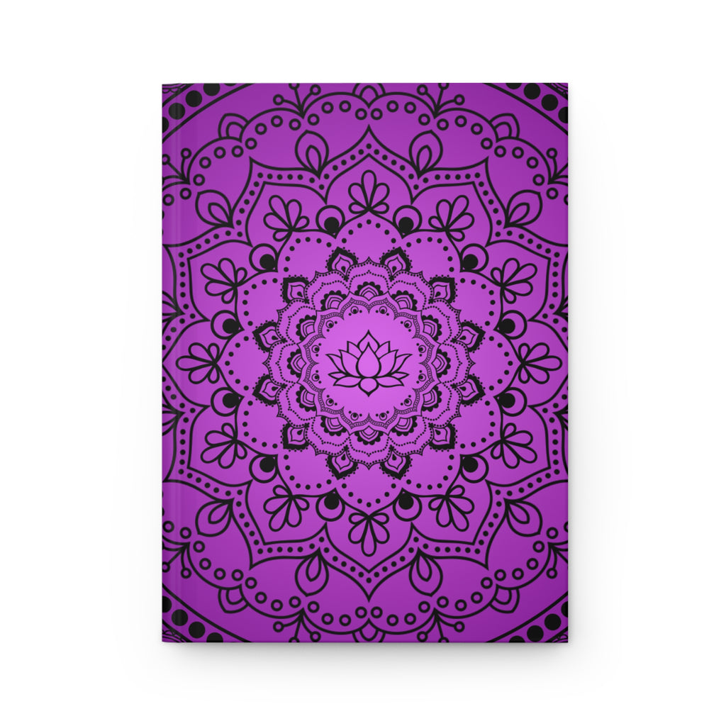 Purple Mandala Hardcover Journal