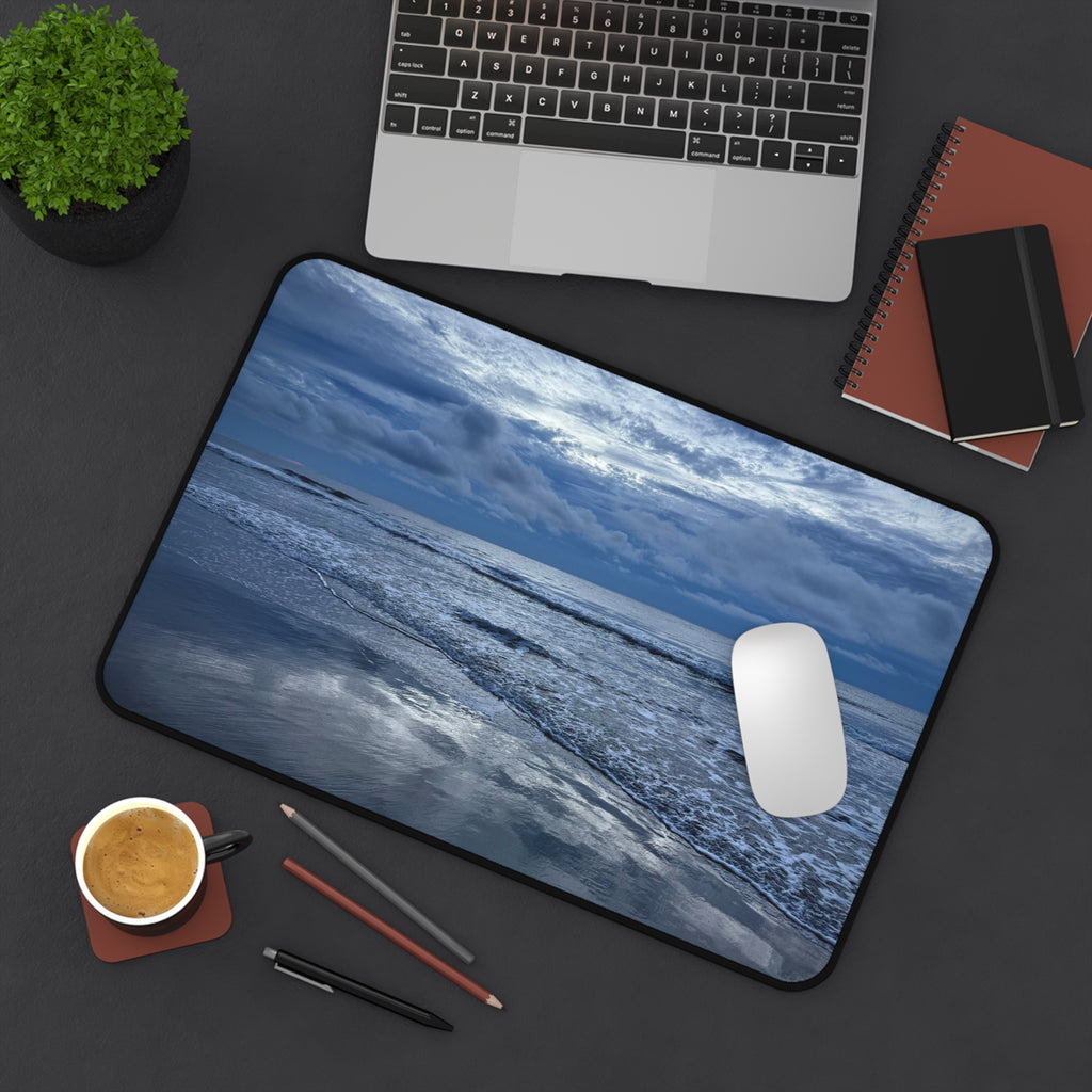 Cloudy Beach Desk Mat