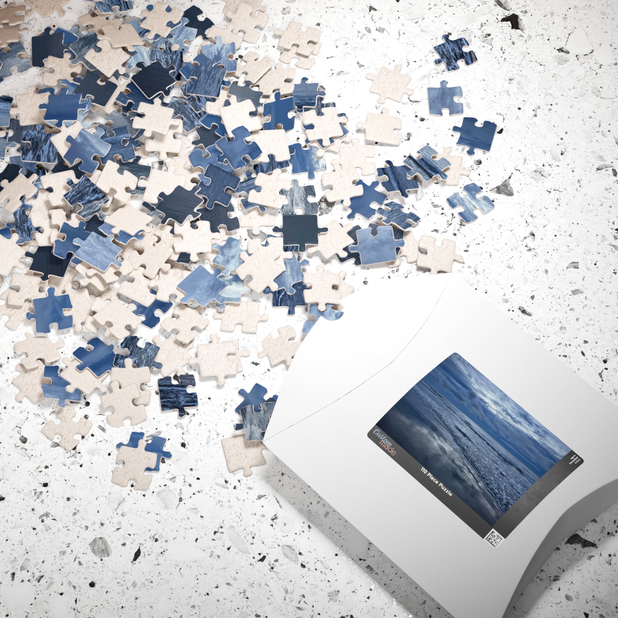 Cloudy Beach Jigsaw Puzzle