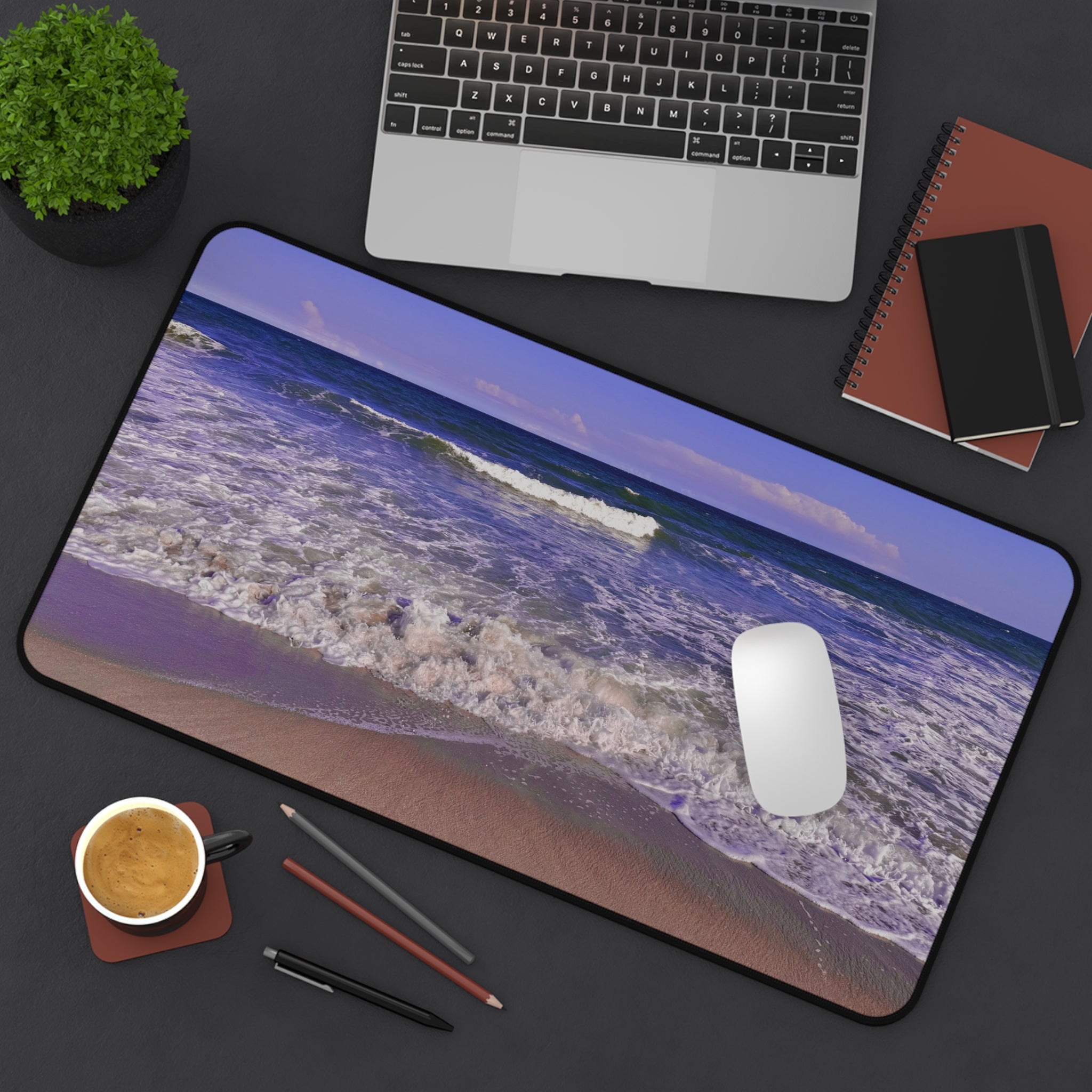 Beach Waves Desk Mat