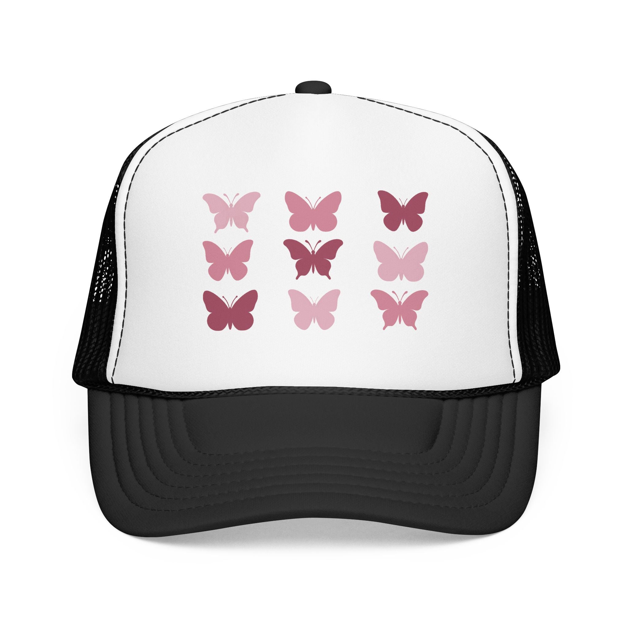 Butterfly Grid Trucker Hat- Solid
