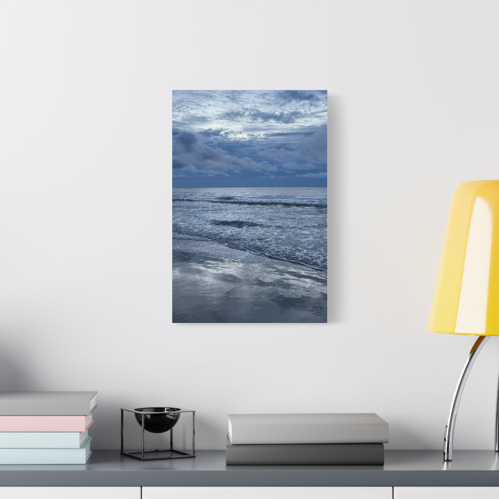 Cloudy Beach Canvas Print