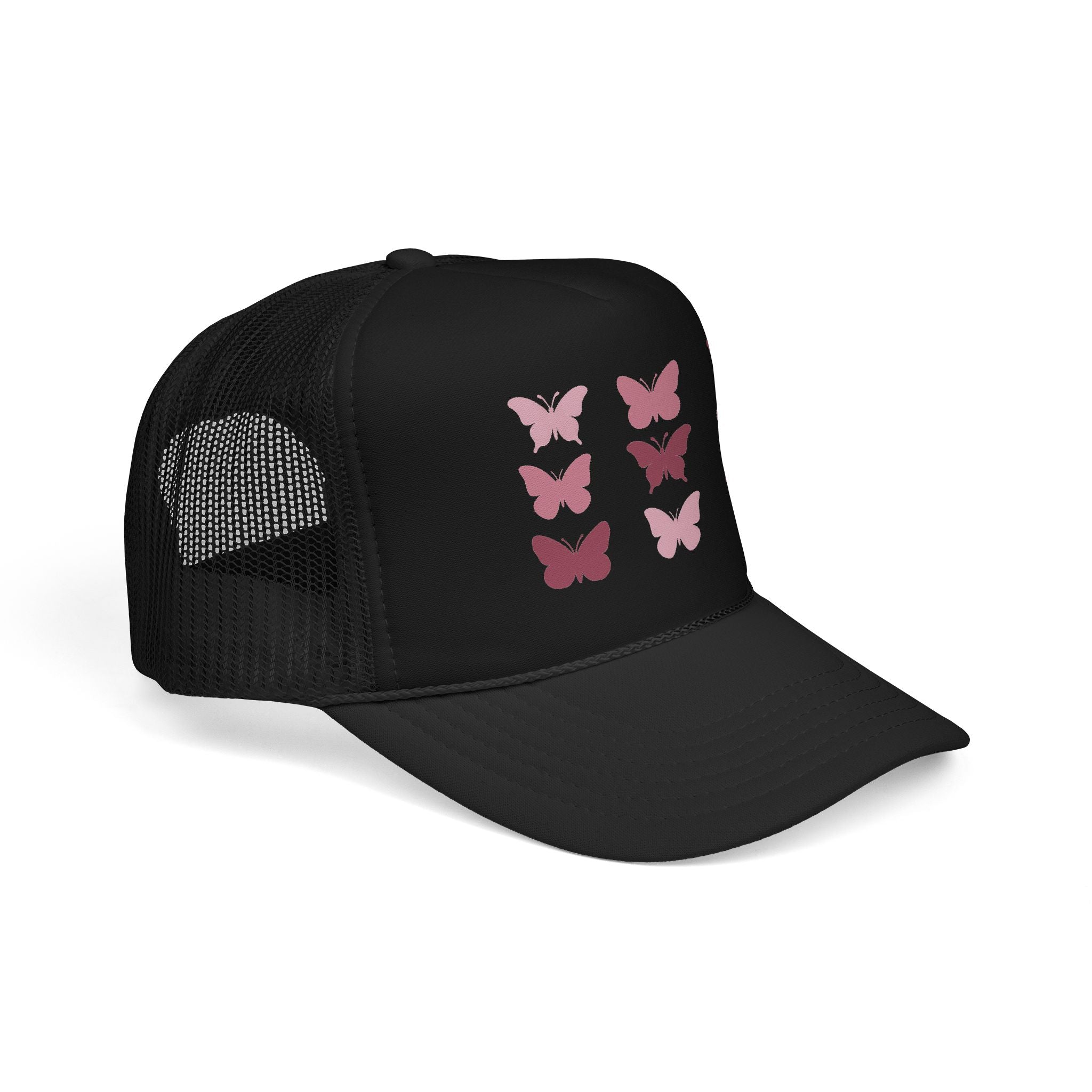 Butterfly Grid Trucker Hat- Solid