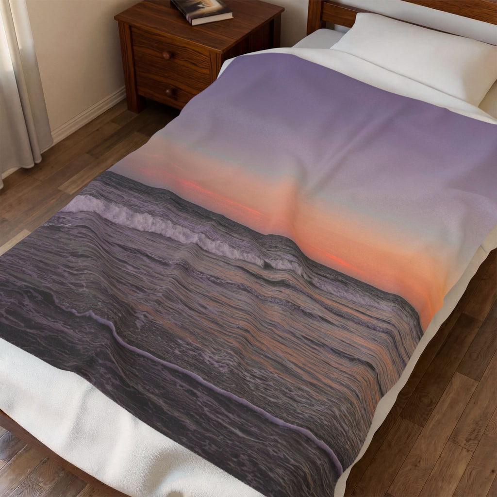 Pastel Beach Throw Blanket