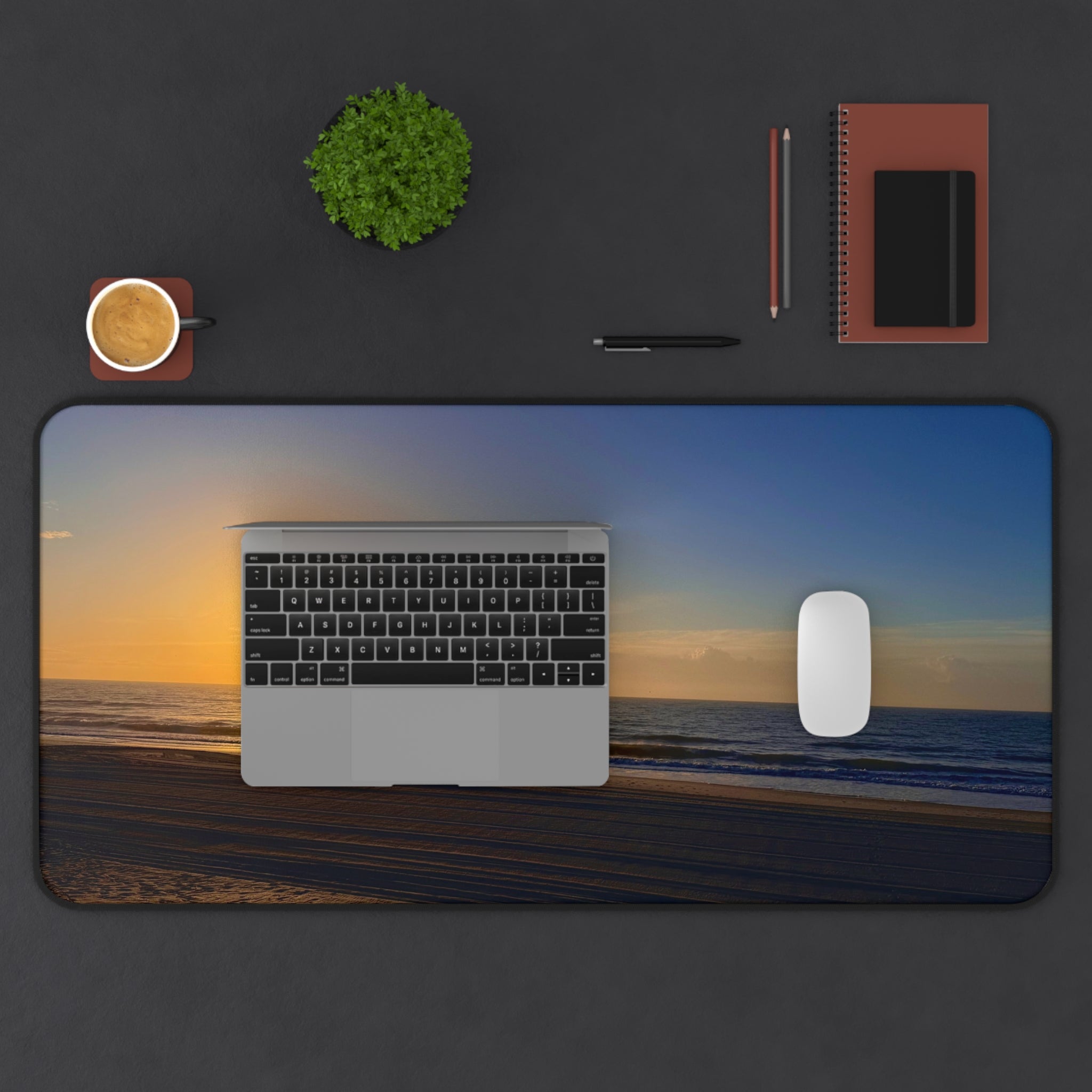 Orange Sunset Desk Mat