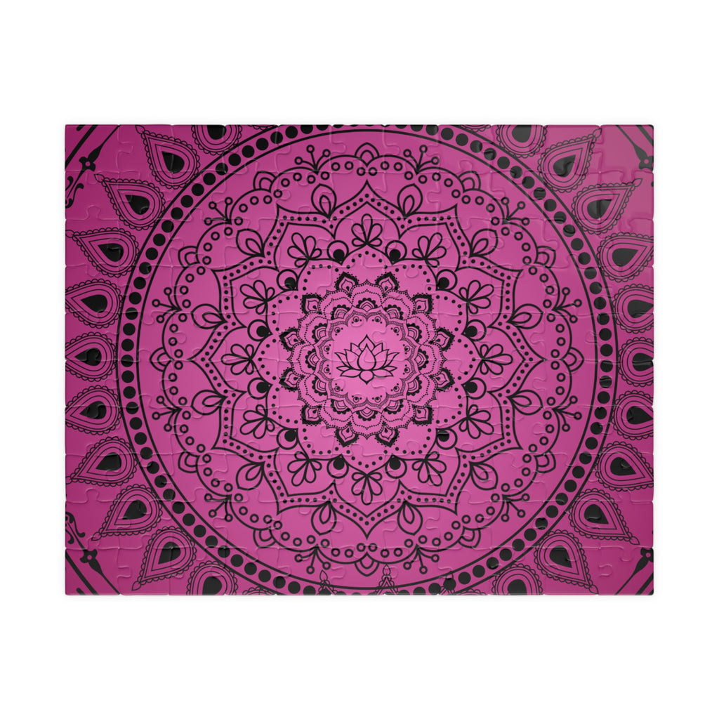 Pink Mandala Lotus Jigsaw Puzzle