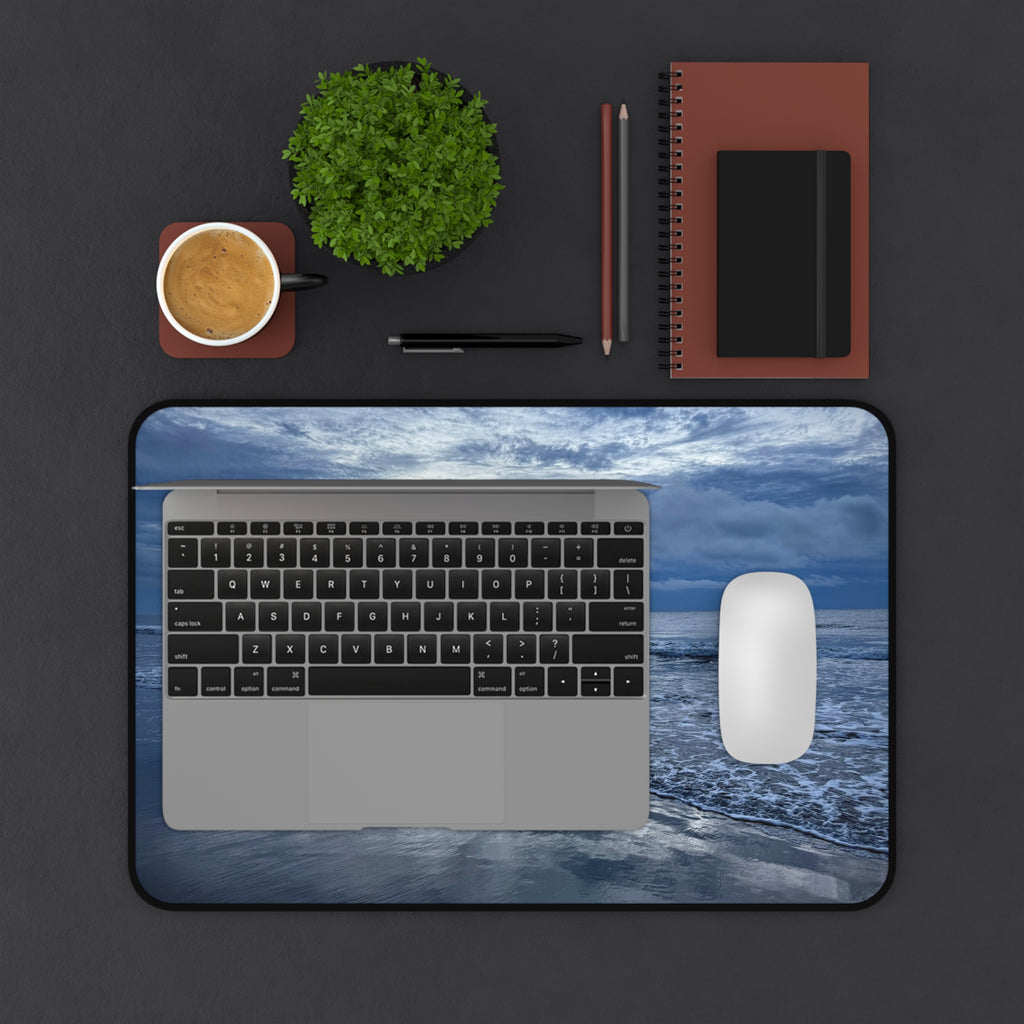 Cloudy Beach Desk Mat