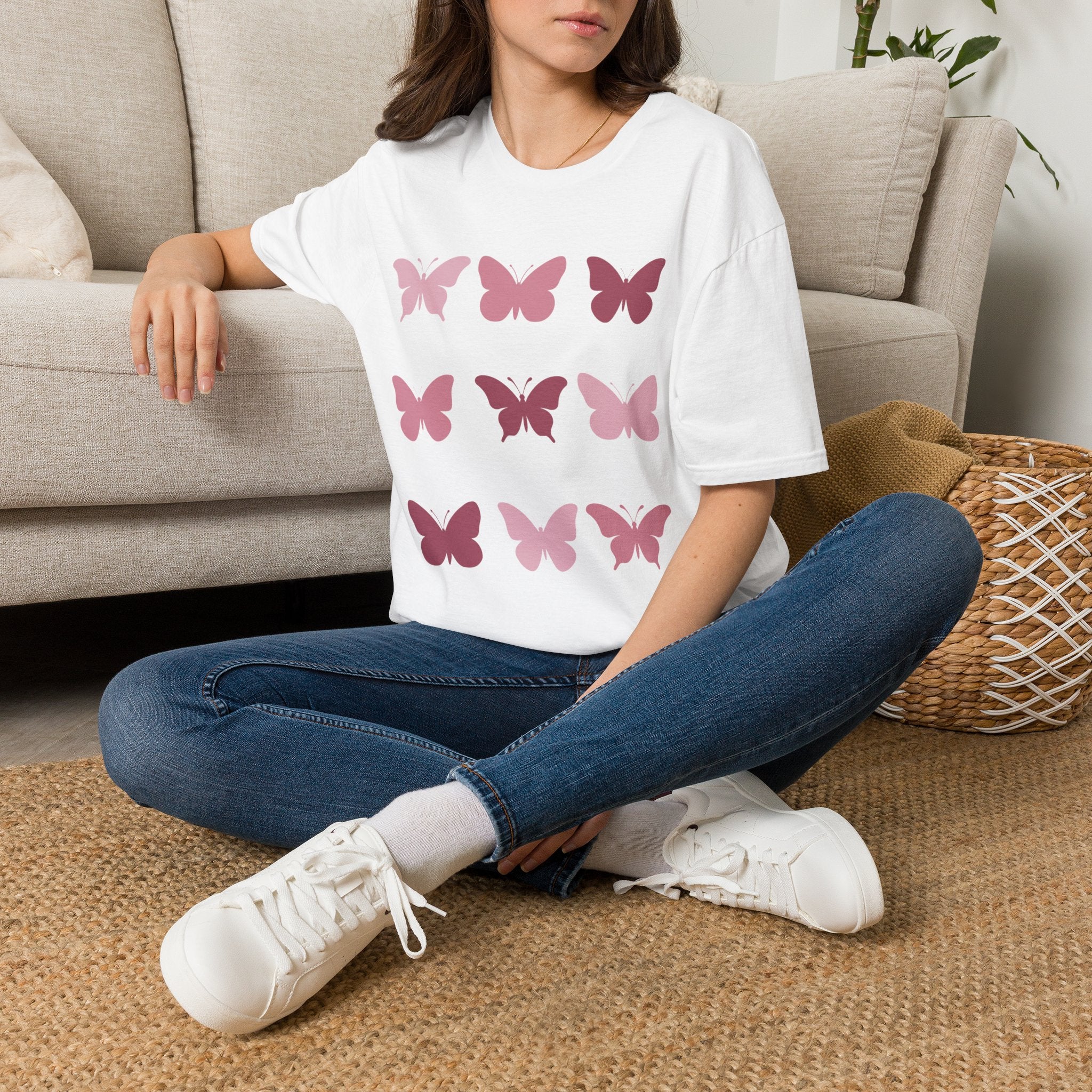 Butterfly Grid T‑Shirt — Solid