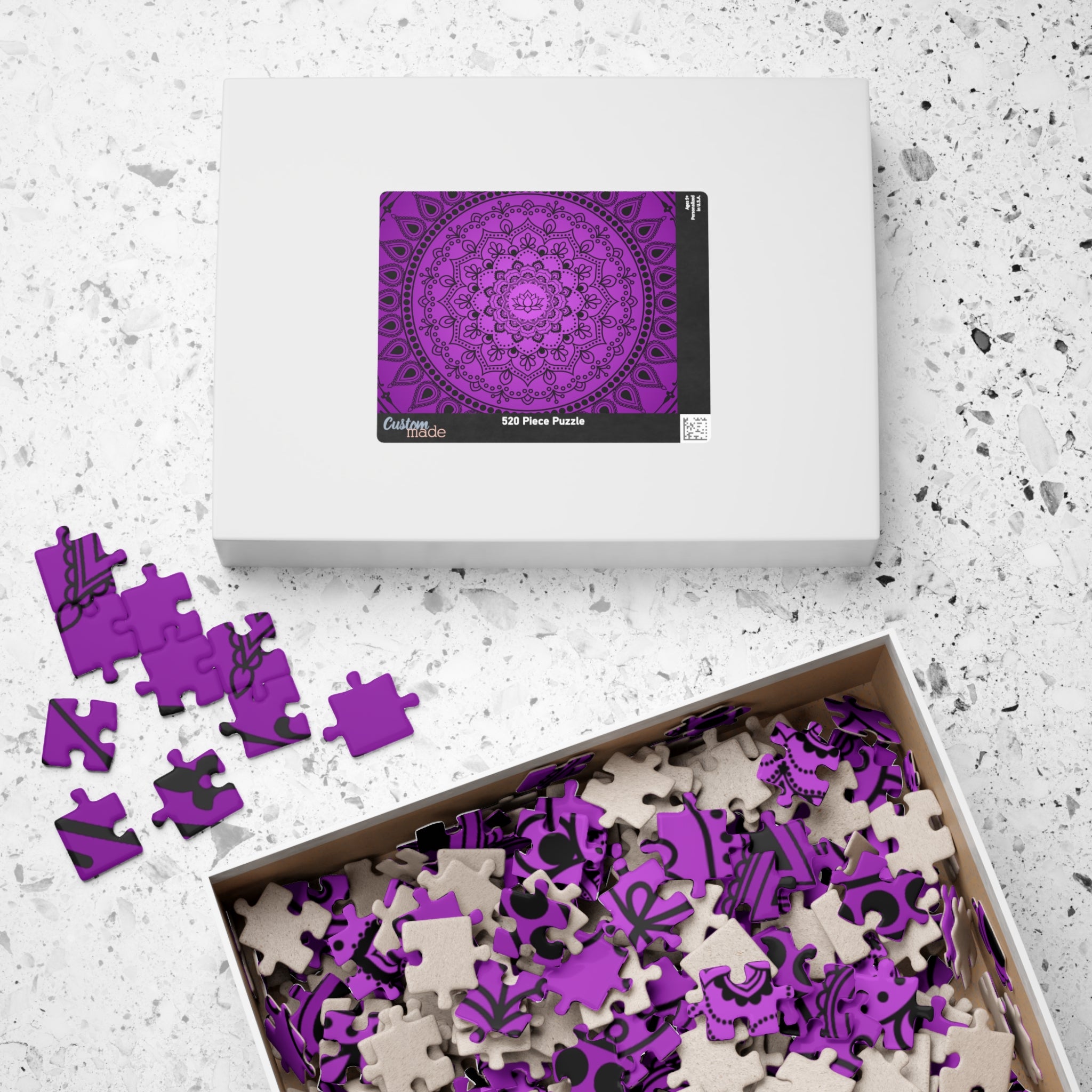 Purple Mandala Jigsaw Puzzle