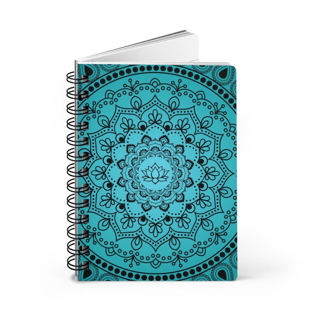 Blue Mandala Spiral Notebook