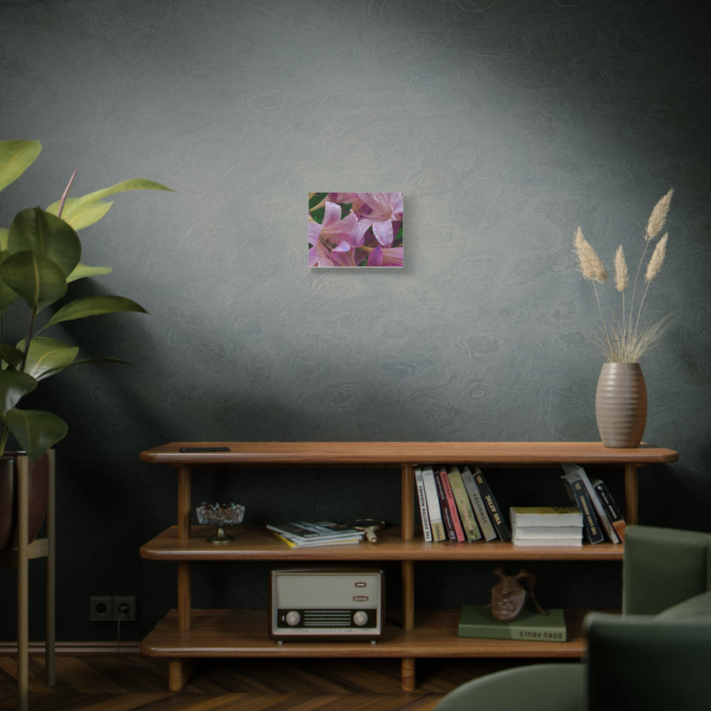 Rainy Pink Lilies Canvas Print