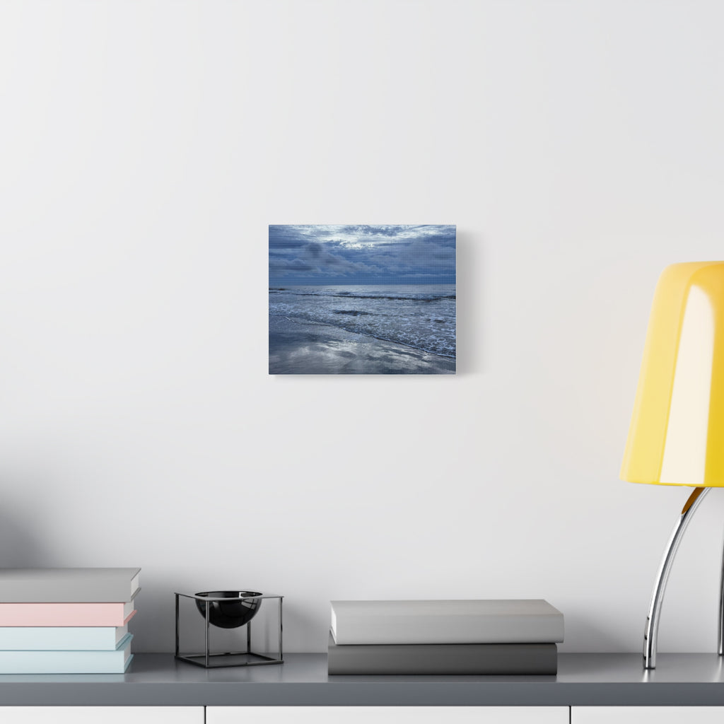 Cloudy Beach Canvas Print