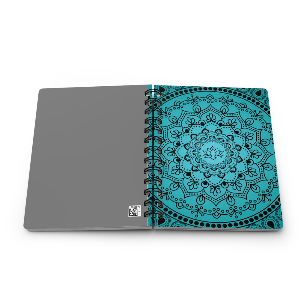 Blue Mandala Spiral Notebook