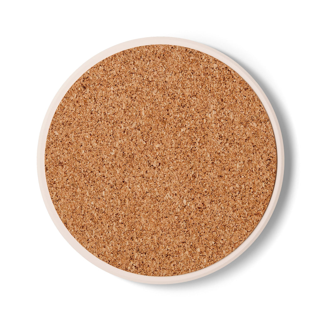 Sunset Beach Ceramic Coaster — Coastal Ocean Sunrise Drink Coaster