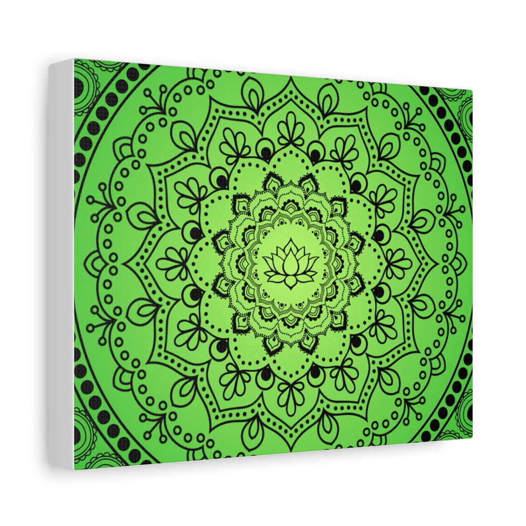 Green Mandala Canvas Print