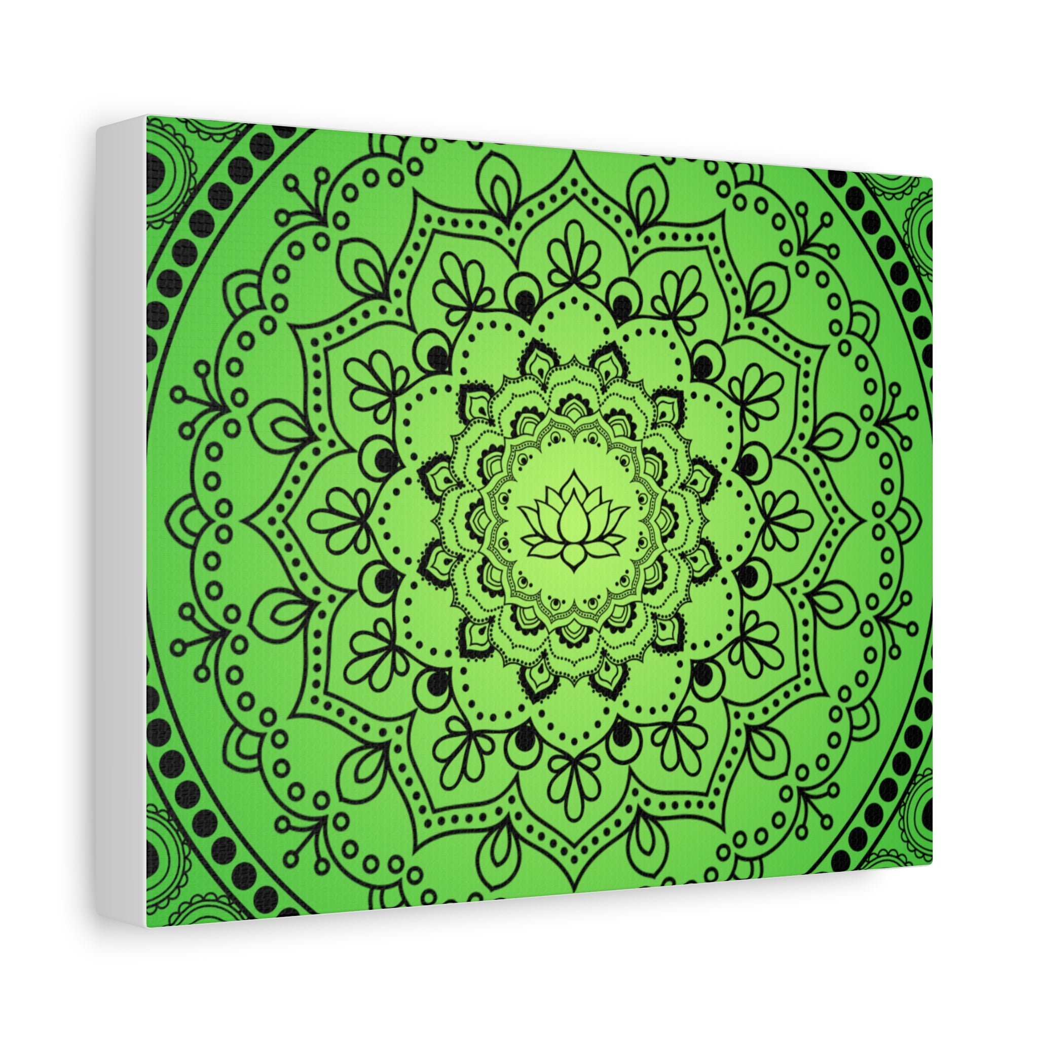Green Mandala Canvas Print