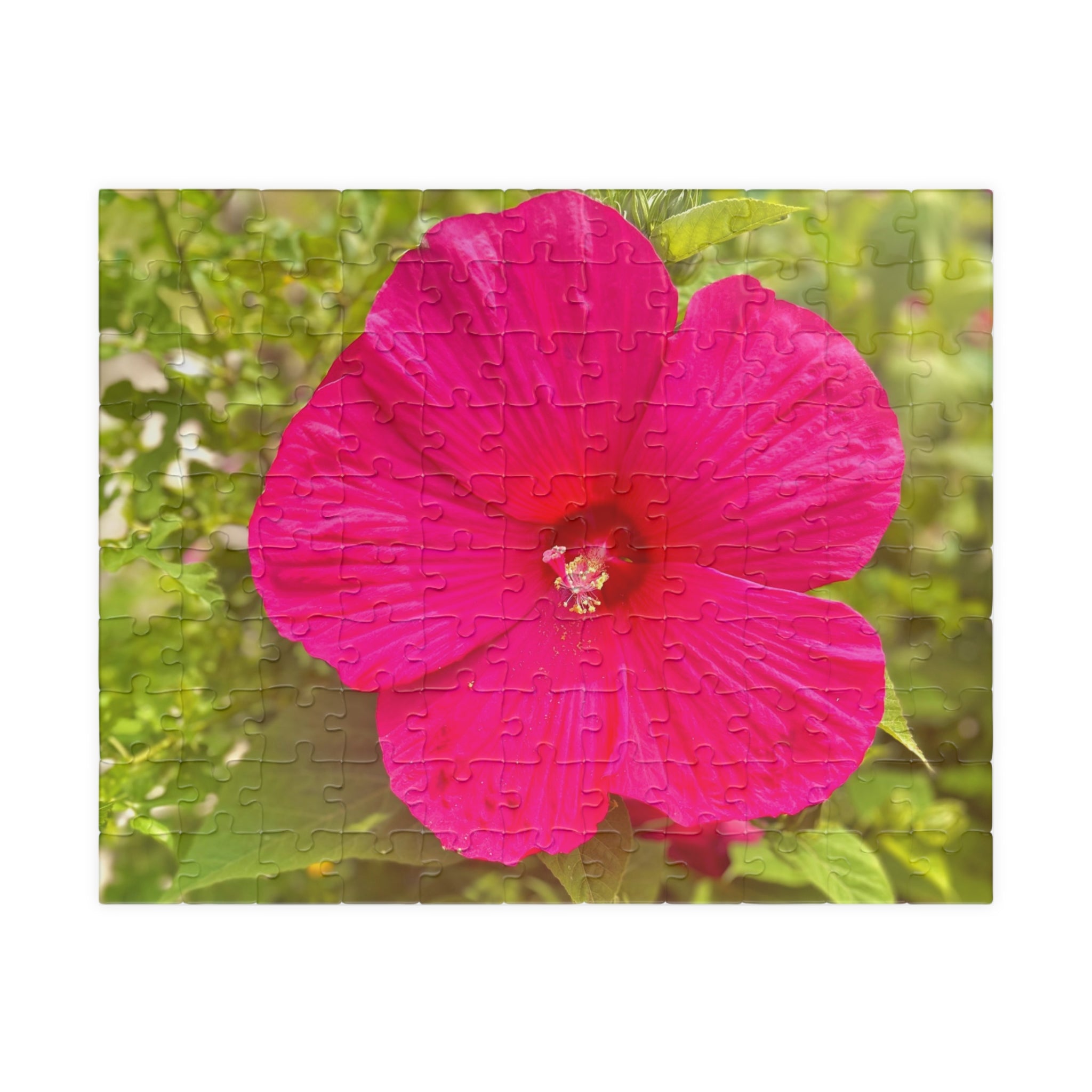 Hot Pink Hibiscus Jigsaw Puzzle