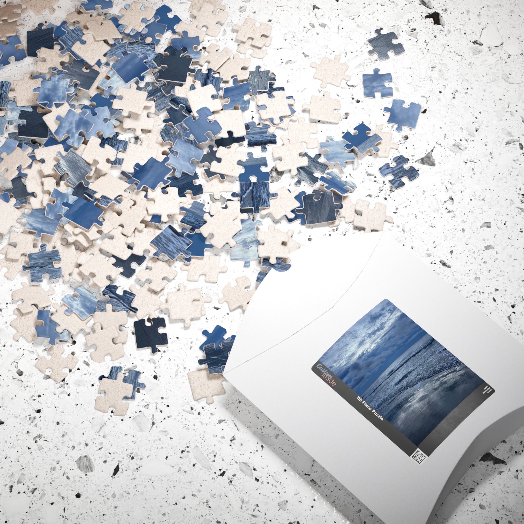 Cloudy Beach Jigsaw Puzzle