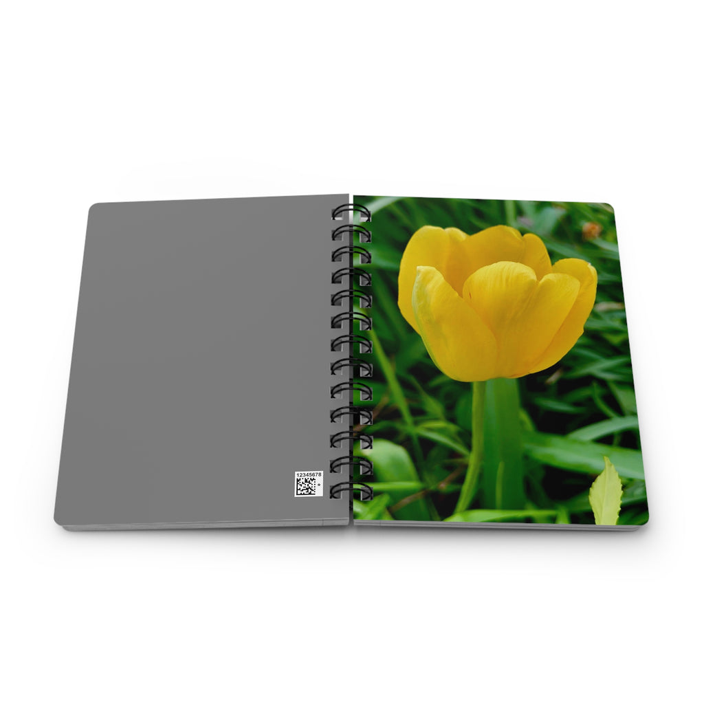 Yellow Tulip Spiral Journal