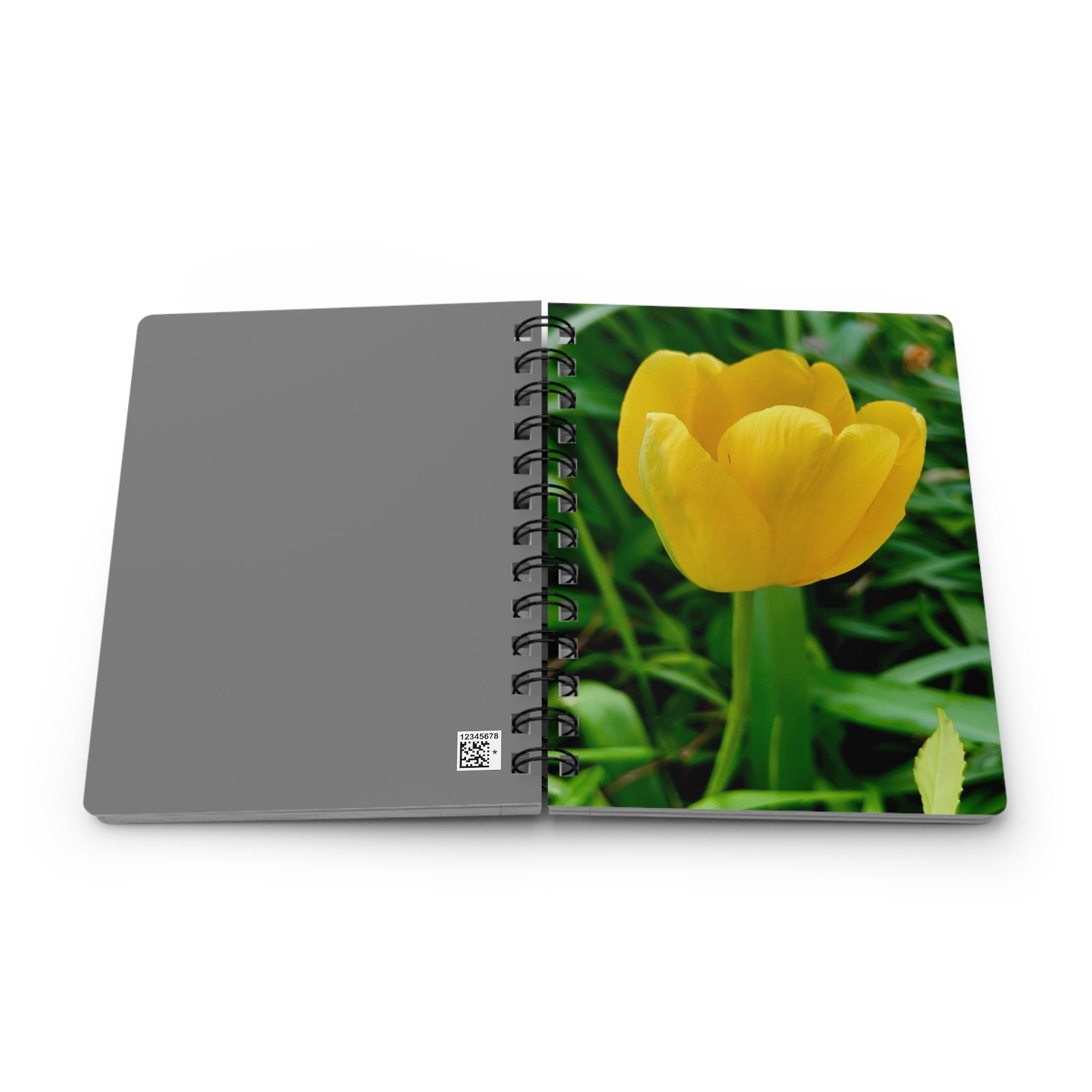 Yellow Tulip Spiral Journal