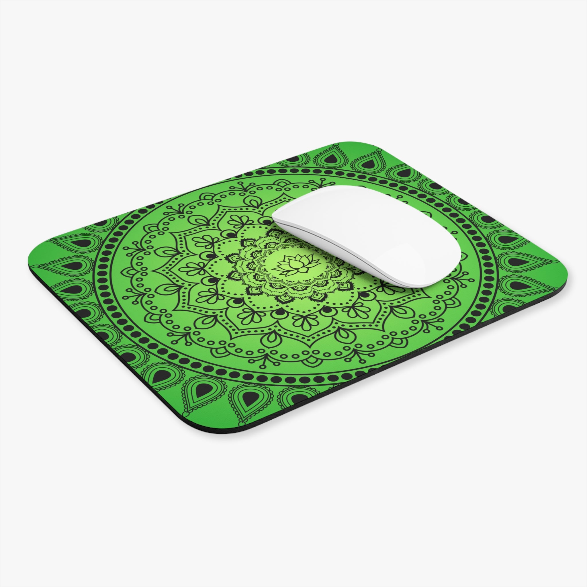 Green Mandala Mouse Pad