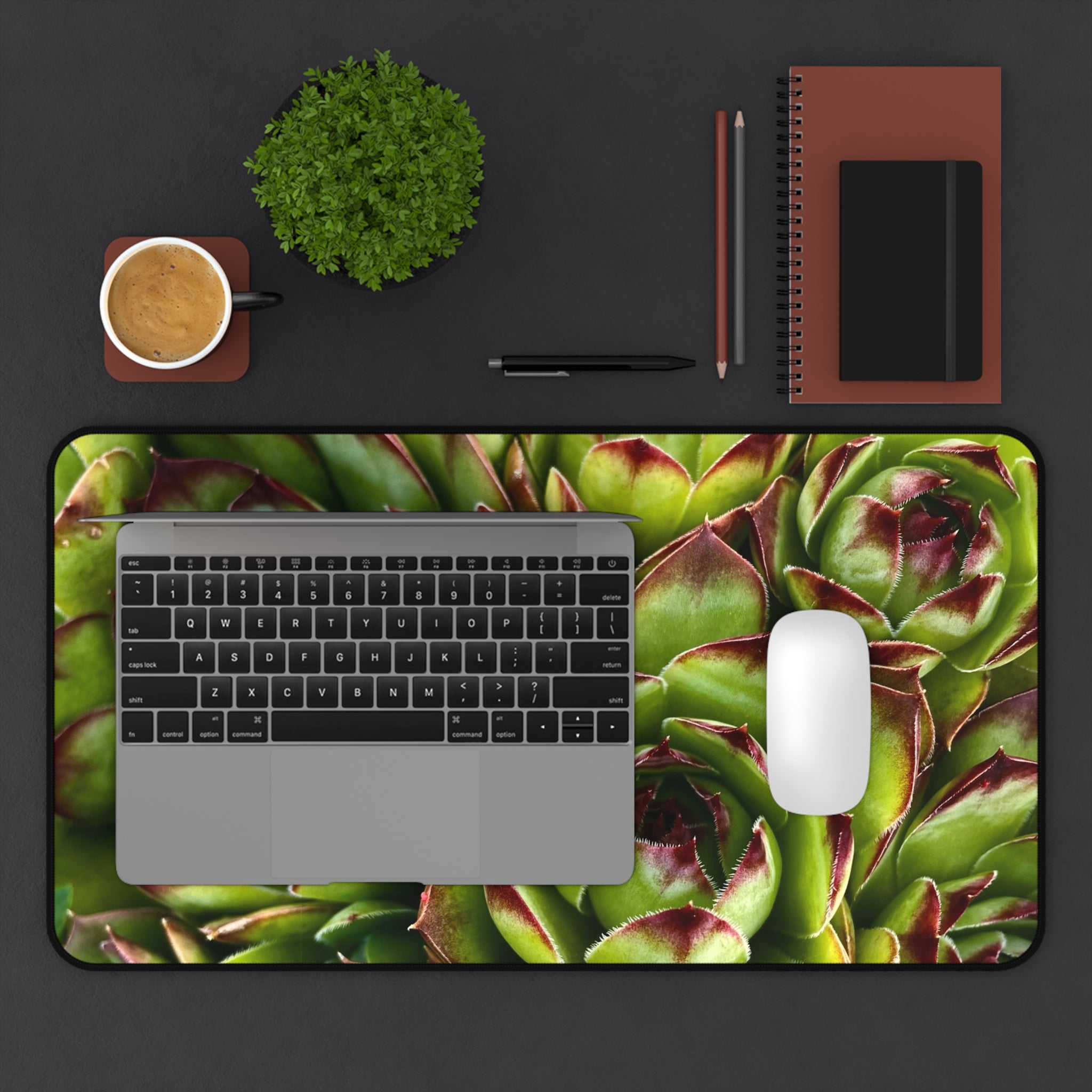 Succulent Garden Desk Mat