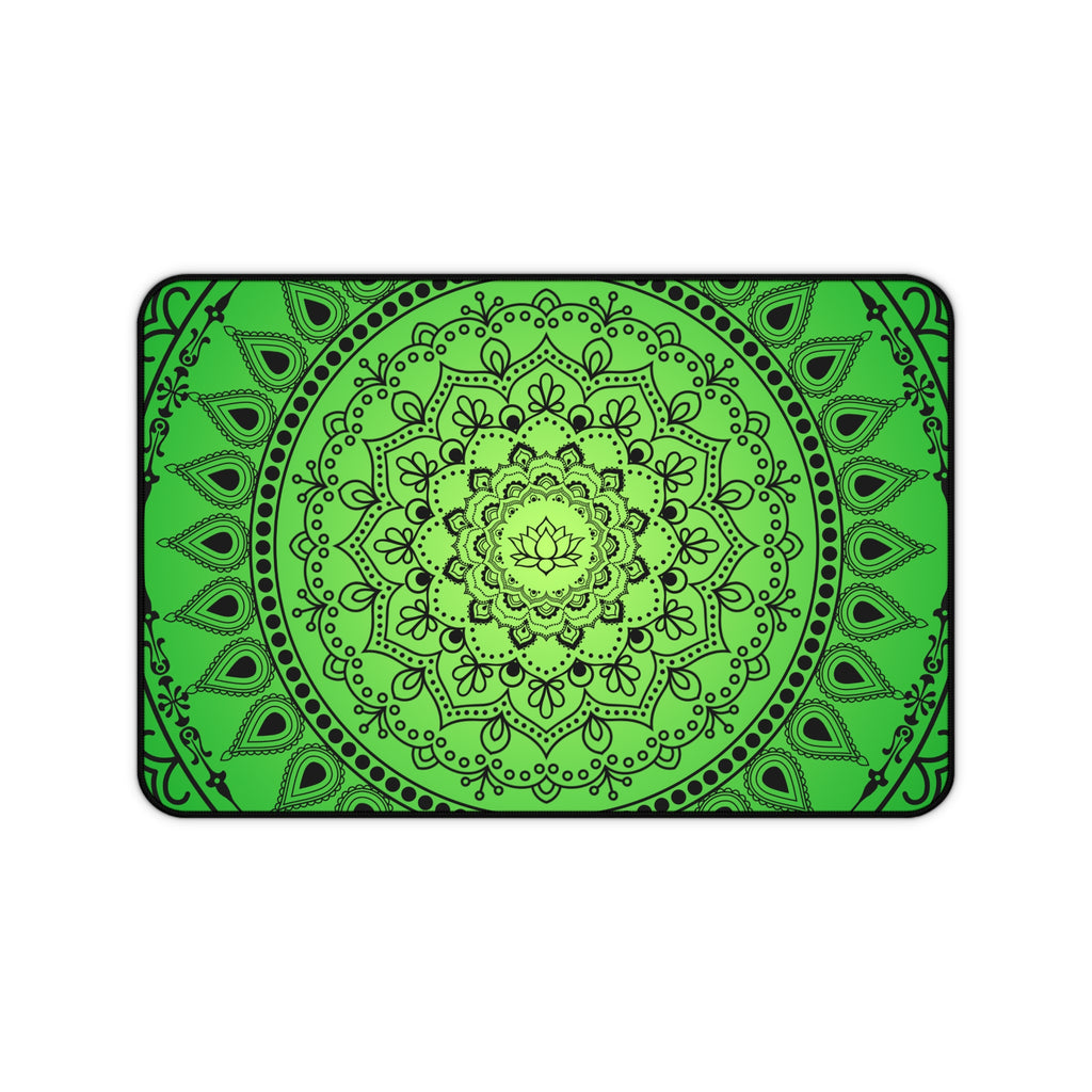 Green Mandala Desk Mat
