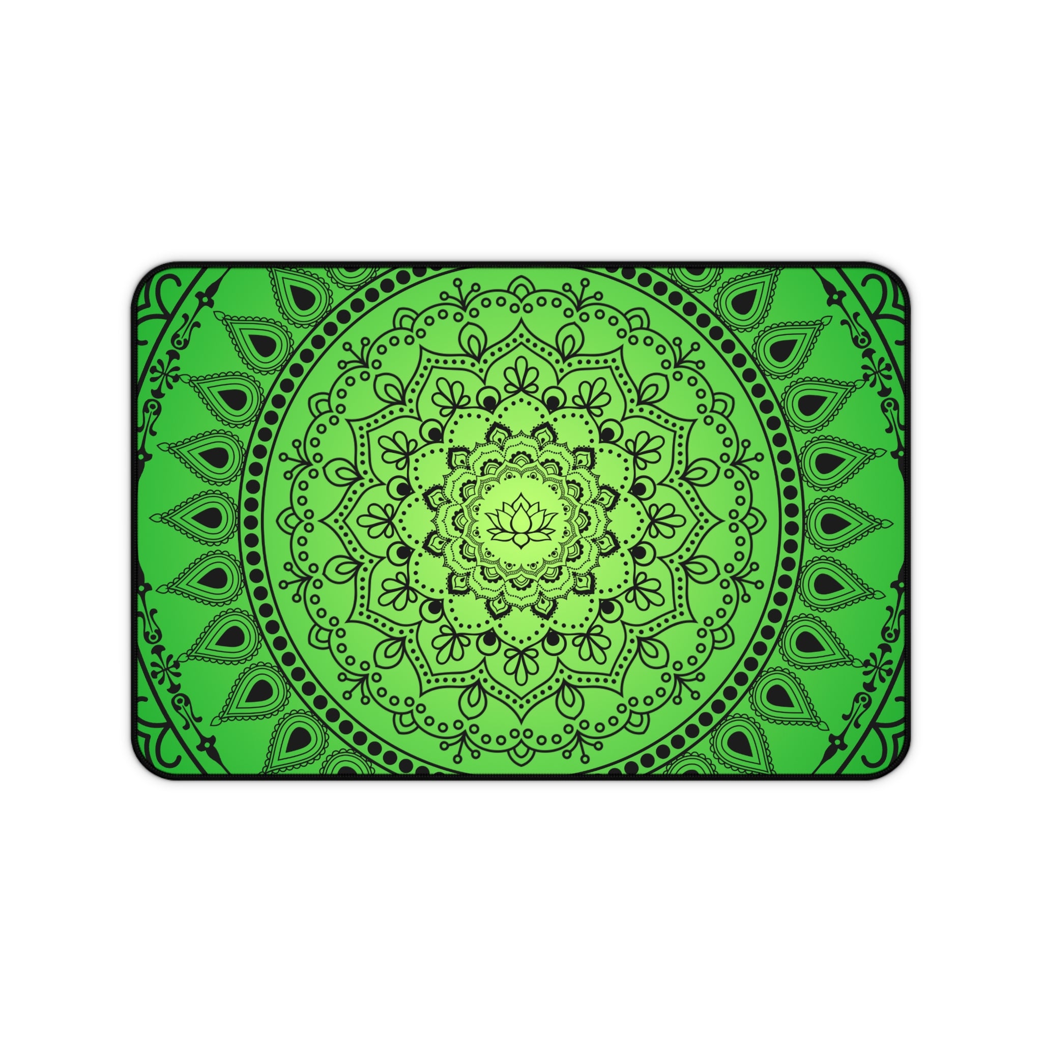 Green Mandala Desk Mat