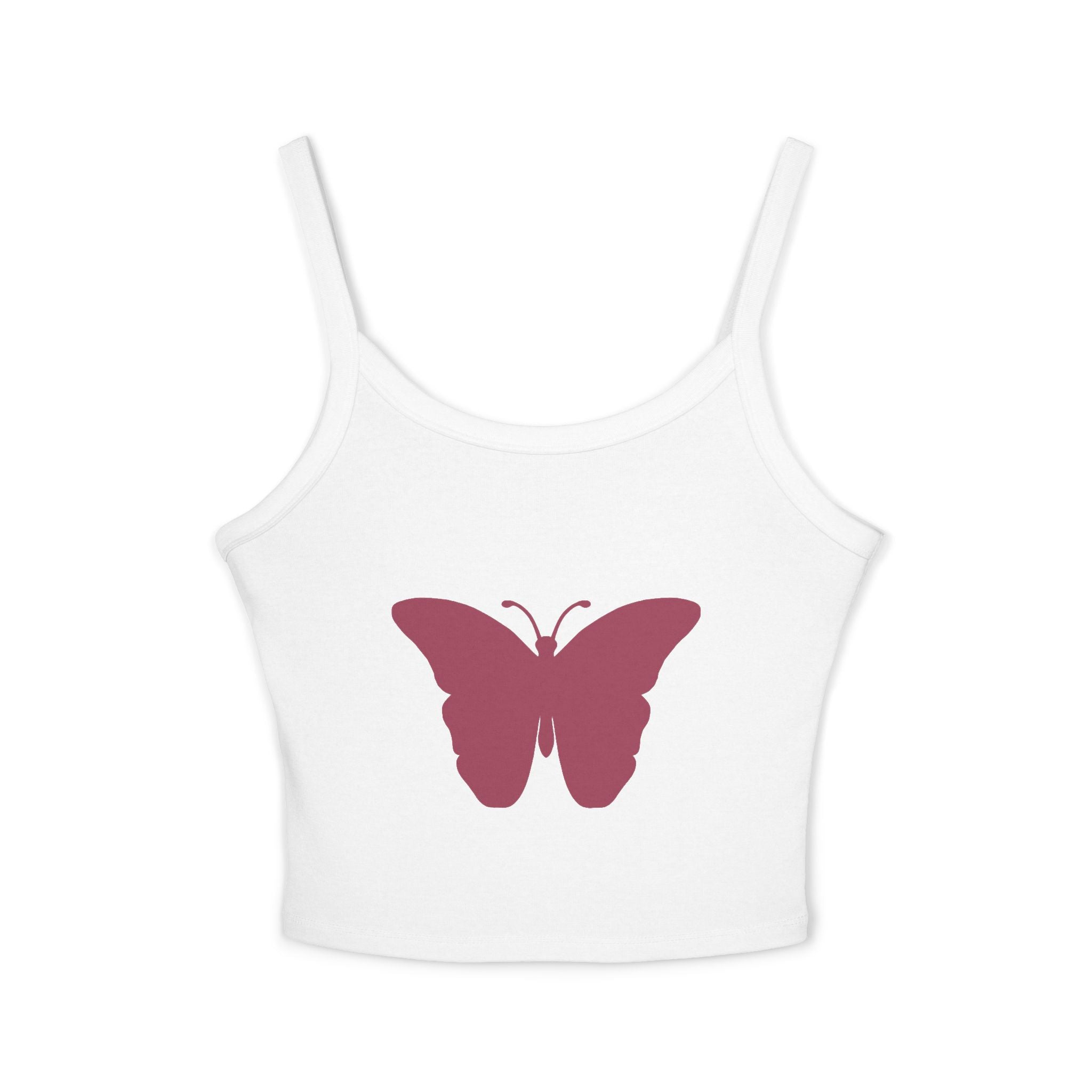 Butterfly Graphic Crop Tank Top