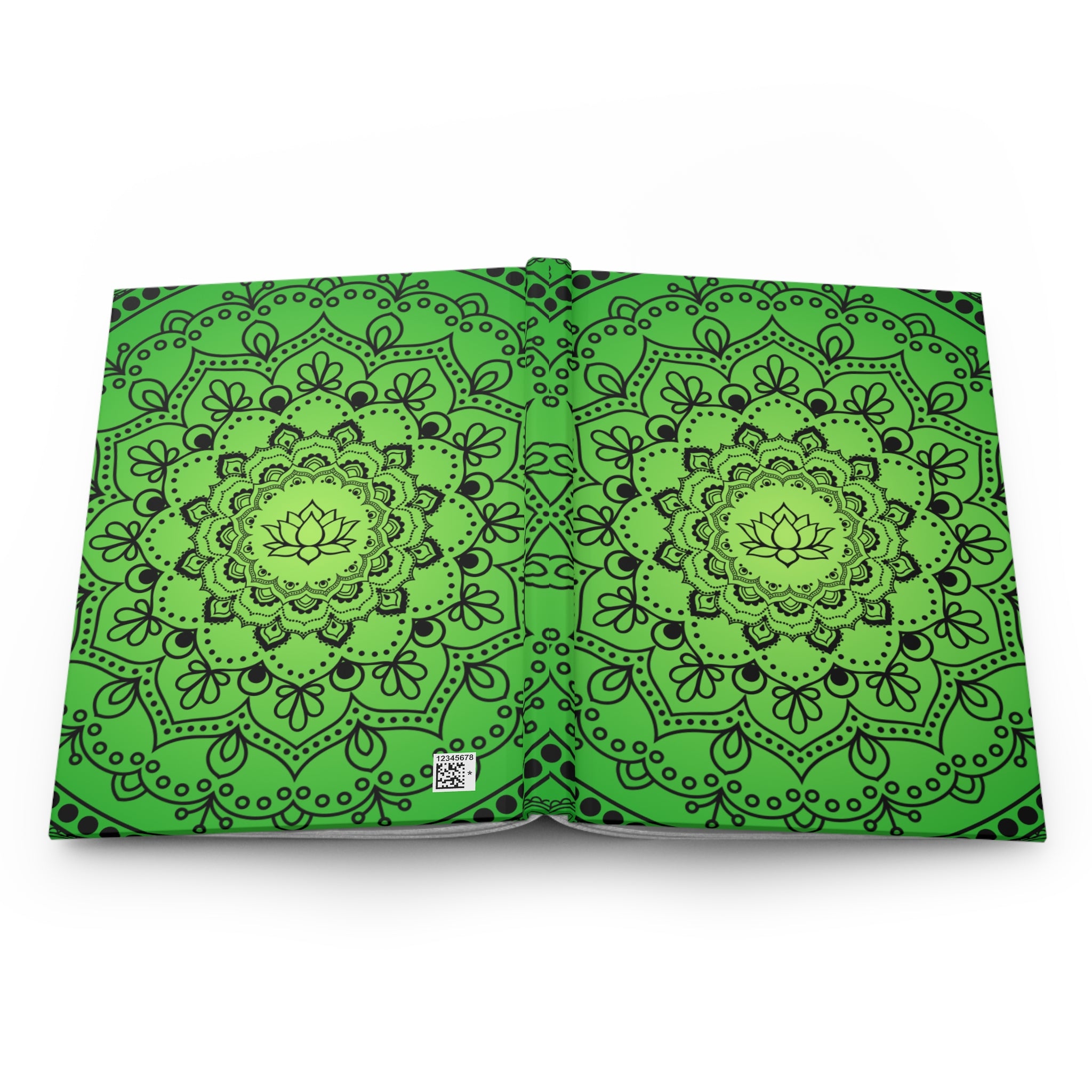 Green Mandala Hardcover Journal