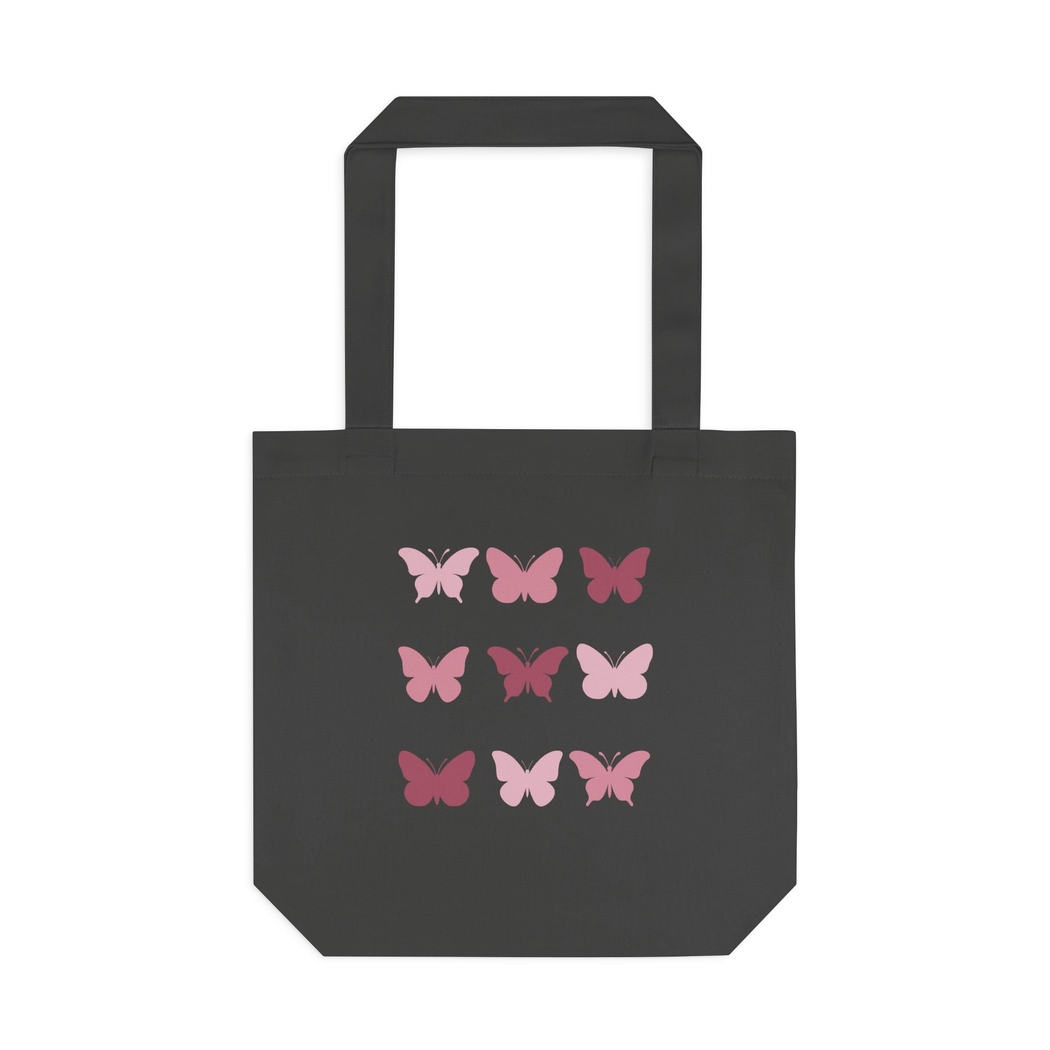Solid Butterfly Grid Tote Bag