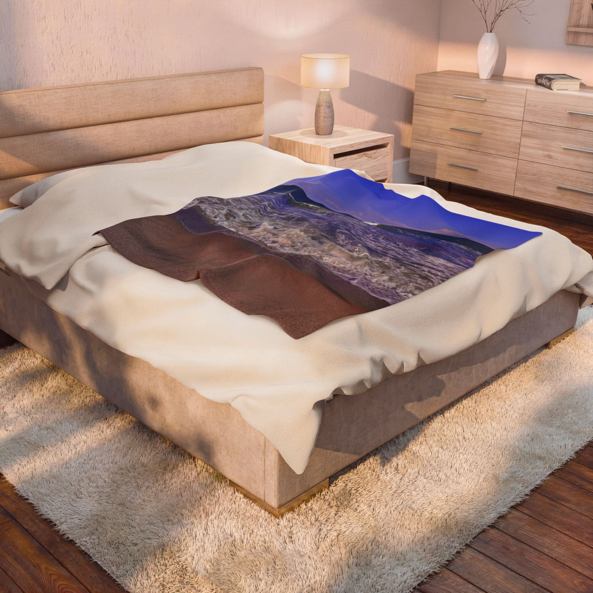 Beach Waves Throw Blanket