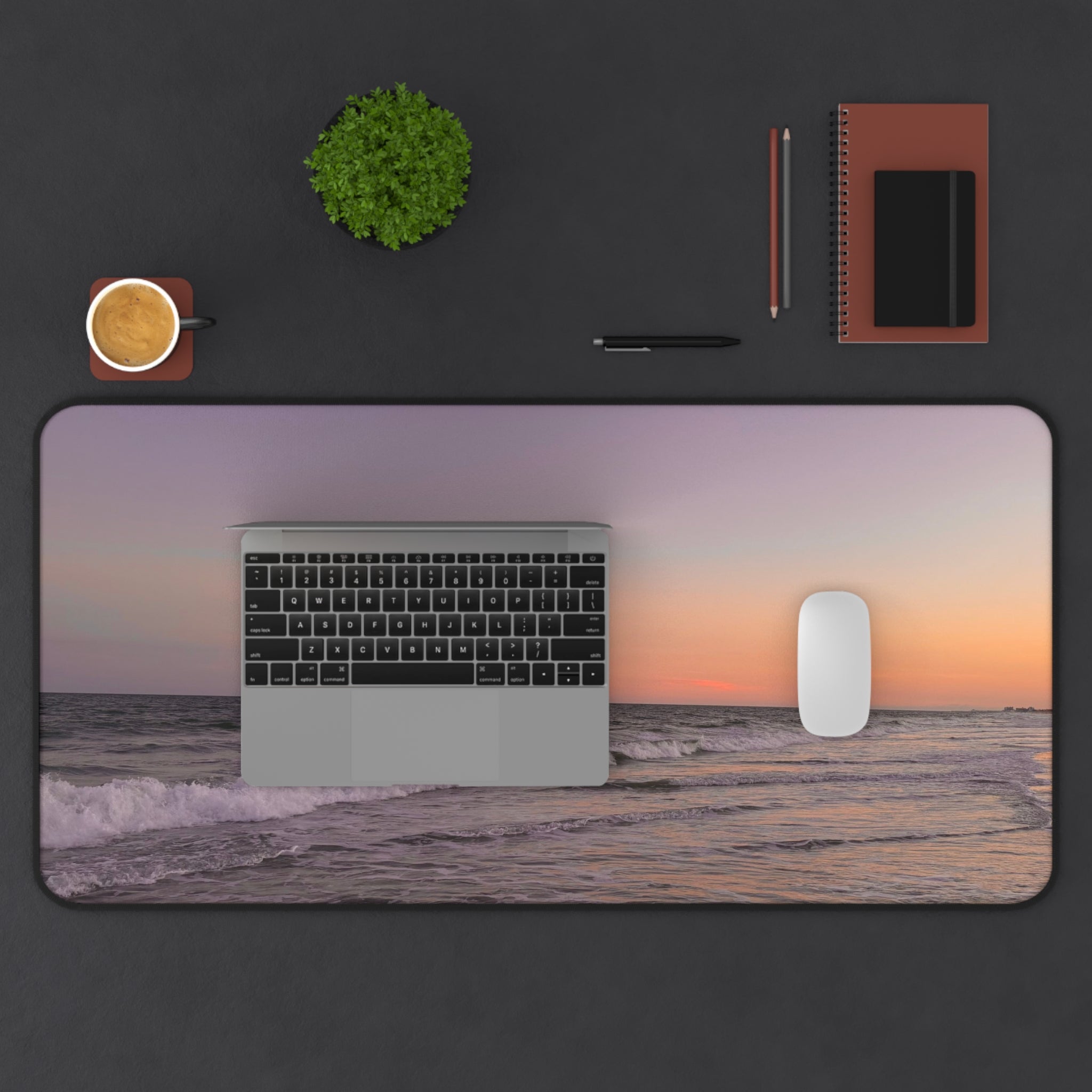 Pastel Beach Desk Mat