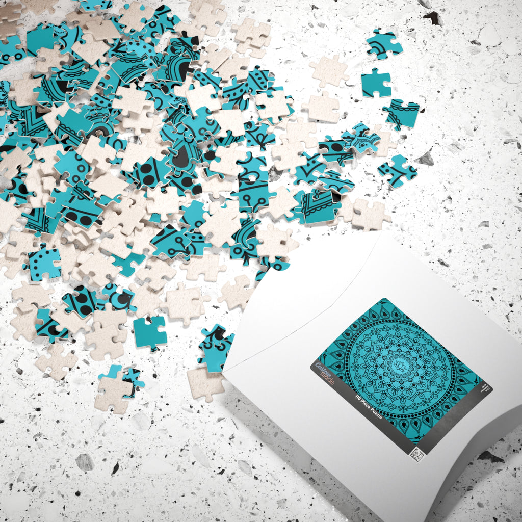 Blue Mandala Jigsaw Puzzle