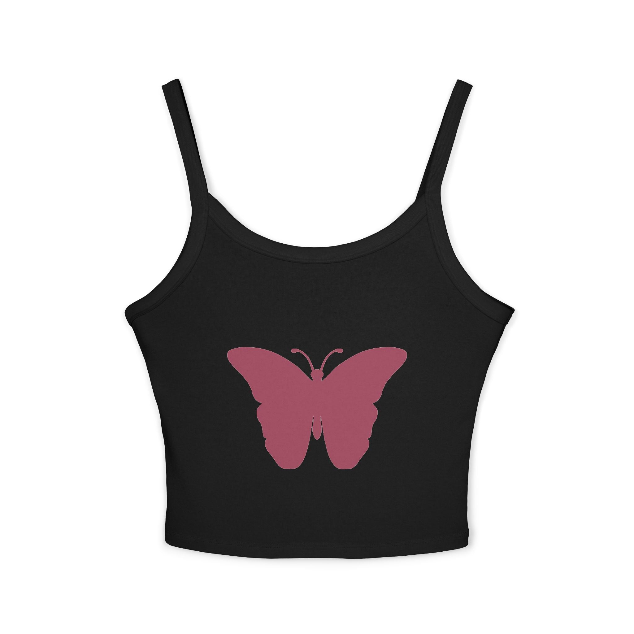 Butterfly Graphic Crop Tank Top