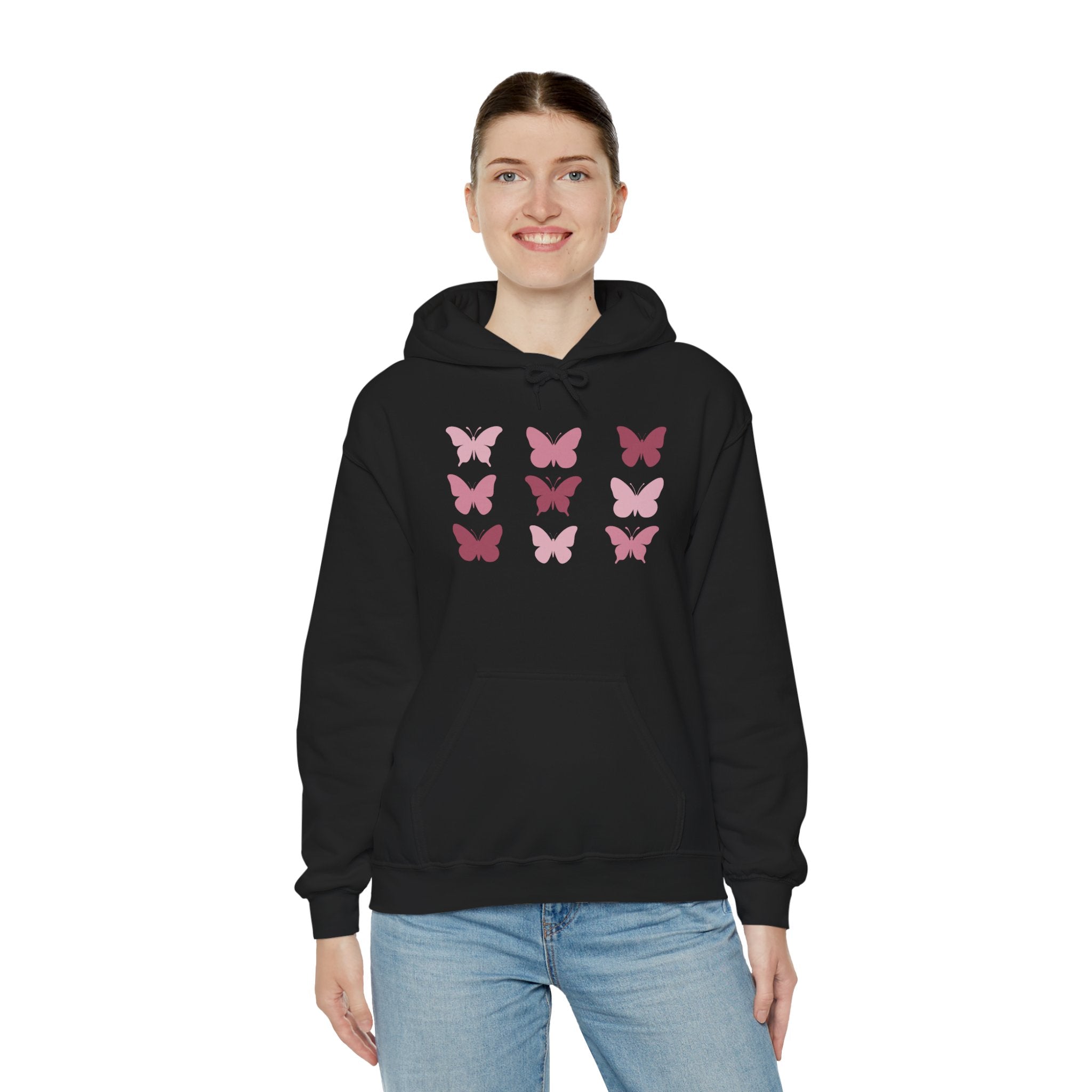 Butterfly Grid Hoodie Solid