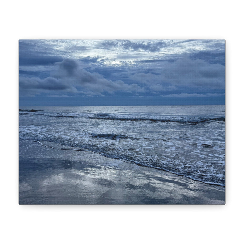 Cloudy Beach Canvas Print
