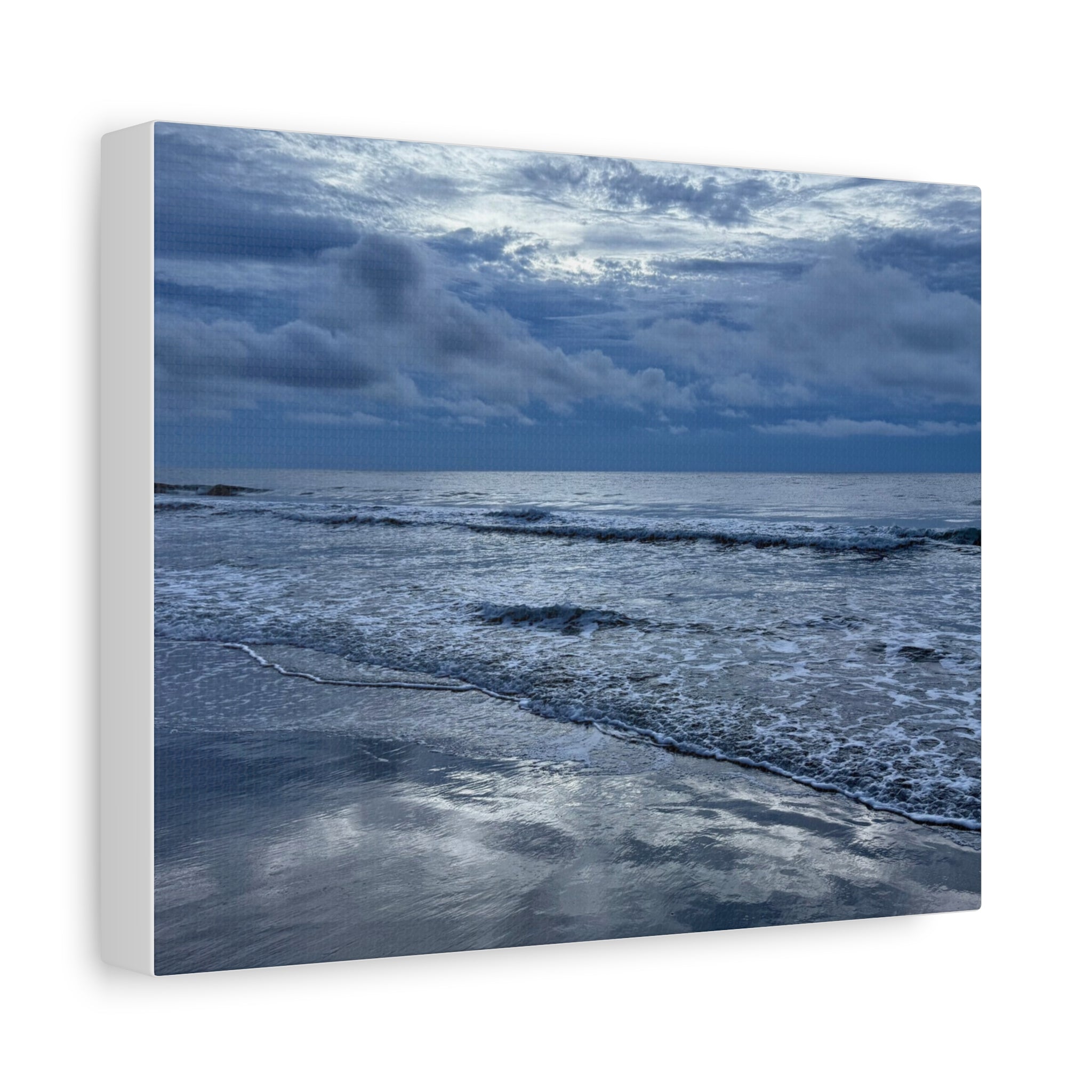 Cloudy Beach Canvas Print