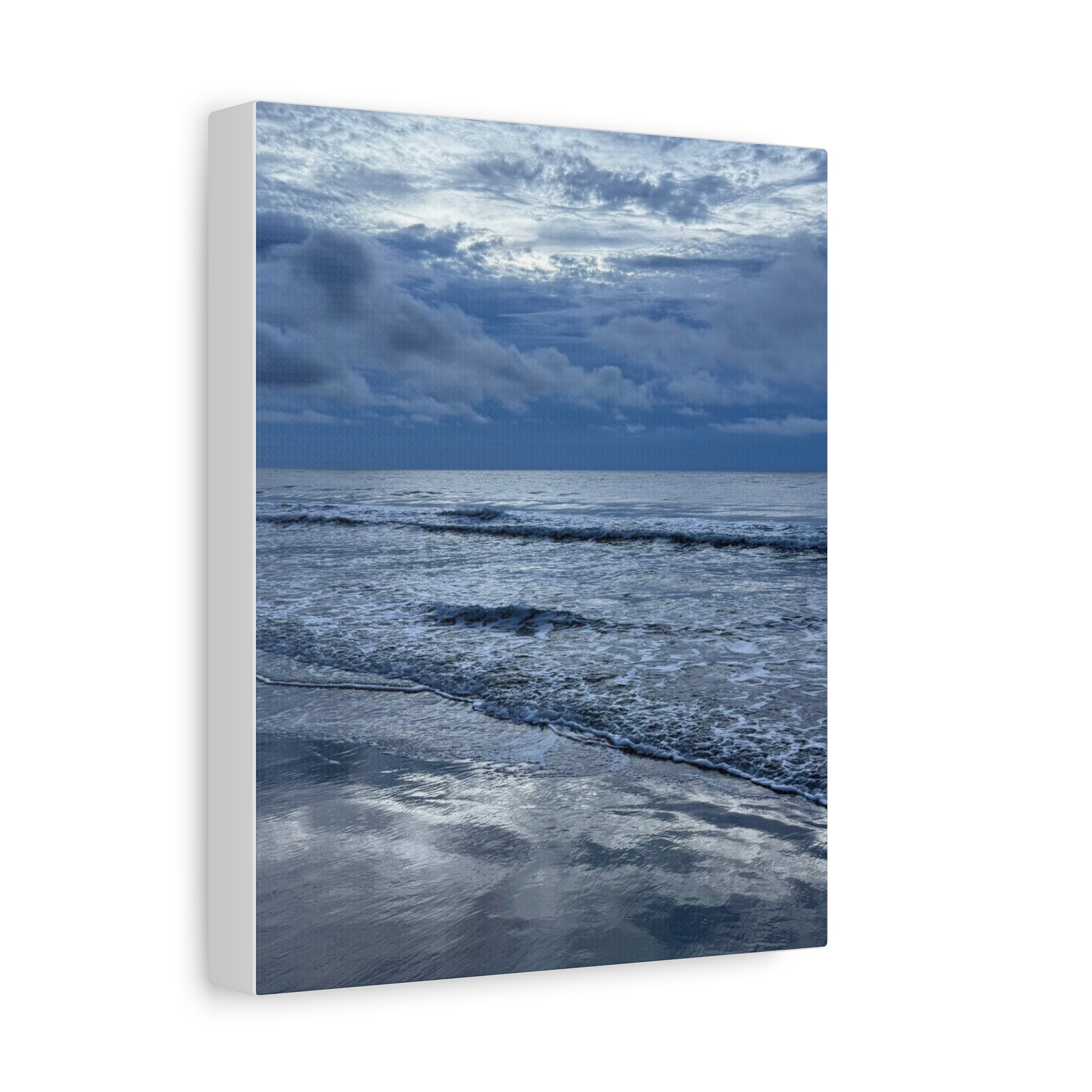 Cloudy Beach Canvas Print