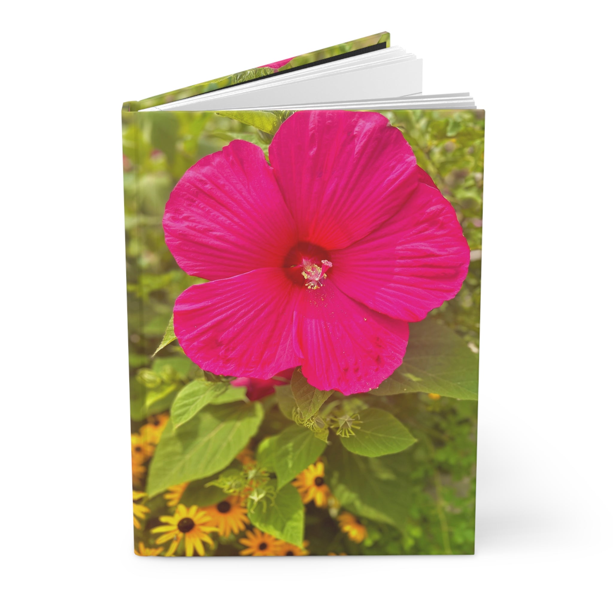 Hot Pink Hibiscus Hardcover Journal