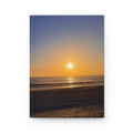 Orange Sunset Beach Hardcover Journal